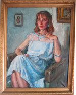 Портрет Елена Елизарова.1987. Х.м. 82х70 