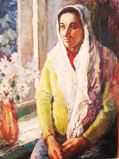 Шевченко Ю.А. " Портрет чеченки" 1981