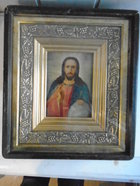 Икона киотная "Спаситель Иисус Христос" XIX век