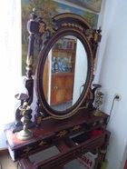 Зеркало - трюмо старинное, реставрированное  18-19 век.