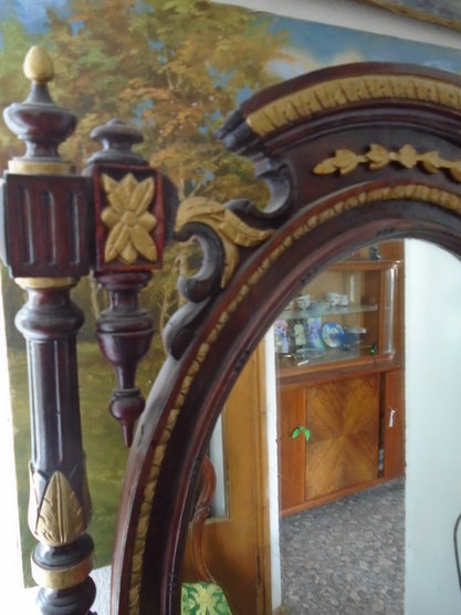 Зеркало - трюмо старинное, реставрированное  18-19 век.