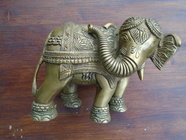 Бронзовая скульптура "Слон" производства Индия 20 век