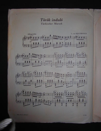 Ноты. Бетховен, Людвиг ван. Турецкий марш. "Editio Musica"