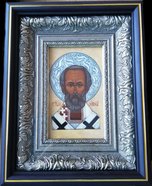 Икона Святой Николай Чудотворец.Работа Фатьянова Светлана Геннадьевна 