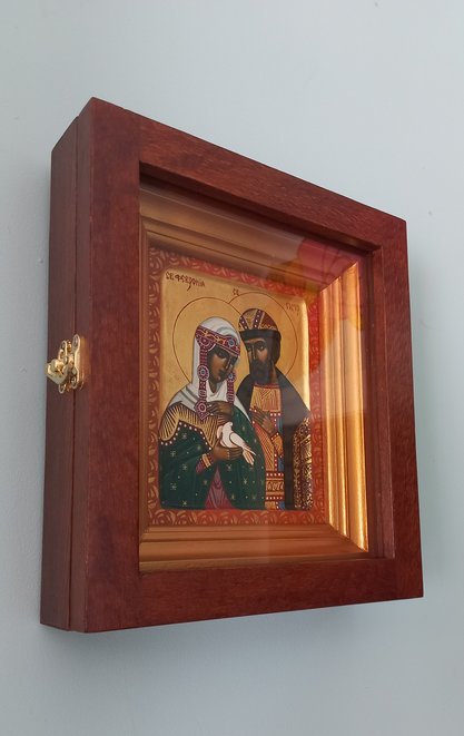 Икона Святые Пётр и Феврония Муромские,автор Фатьянова Светлана Геннадьевна